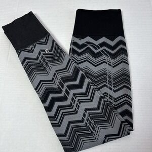 Lululemon Ebb To Street Pants Rare Heathered Slate/Black Chevron Pattern Sz 4